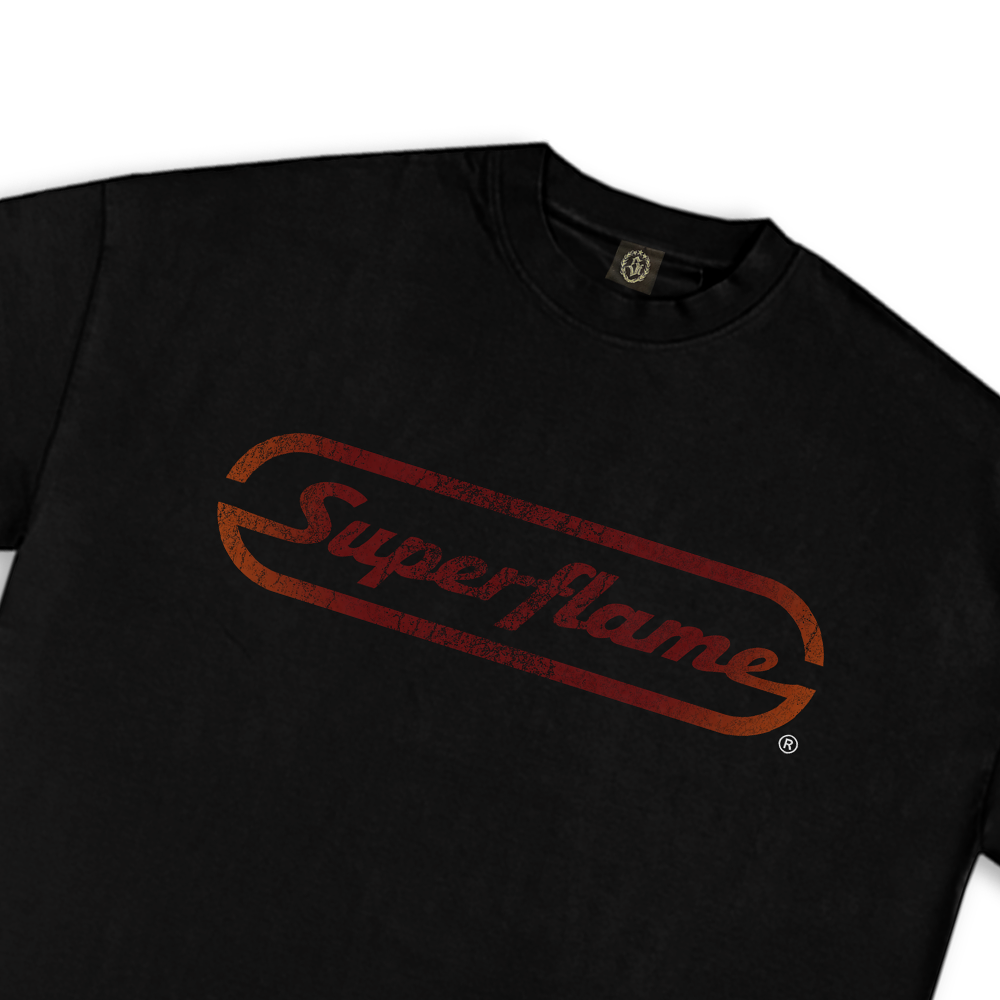Rusty Metal Logo T-shirt Black